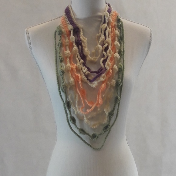 Maxi Collar, Necklace, Colorful, Hand Crafted - Picture 1 of 1